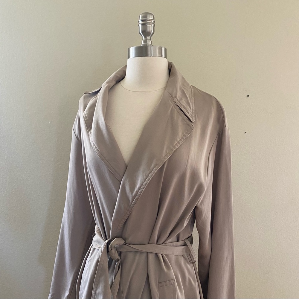 Zara Beige Lightweight Trench Jacket